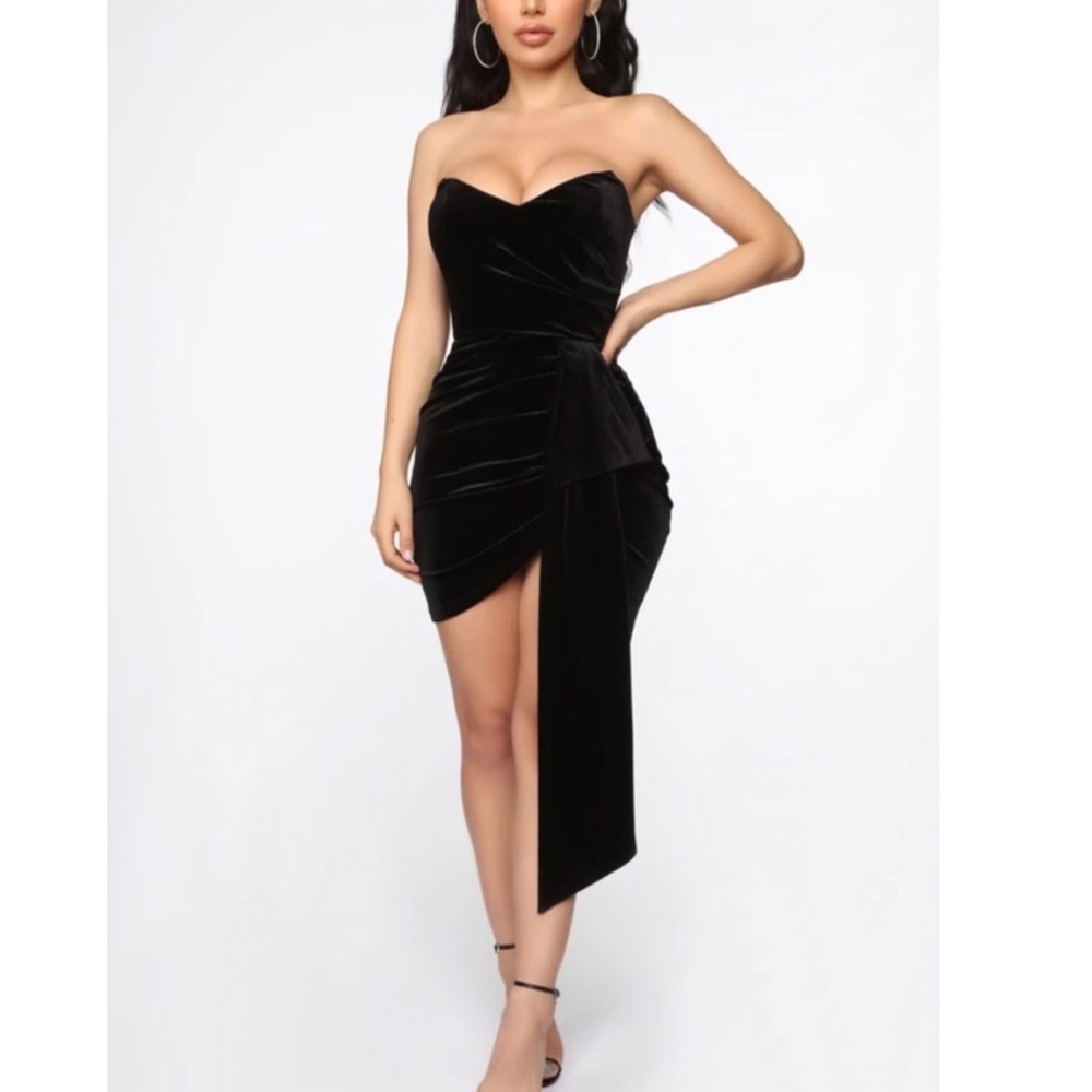 FASHION NOVA Velvet Mini Dress